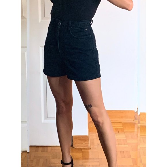 Vintage High Waist Denim Shorts - Picture 1 of 6